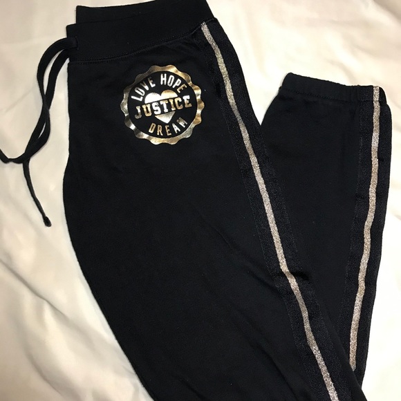 2 pairs of justice sweatpants girls size 10 - Picture 4 of 7